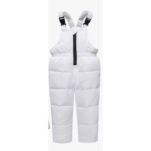 NEW White Snow Bibs Pants Toddler Winter 4/5 Kids